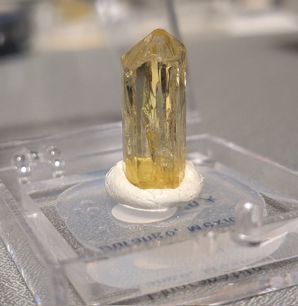 kowlonia's tweet photo. メキシコ産のアパタイト(fluorapatite)
小ぶりだけど透明感バツグンで結晶の形もちゃんと残ってて良きです✨
#アパタイト
#fluorapatite https://t.co/Csb2CJyCzV