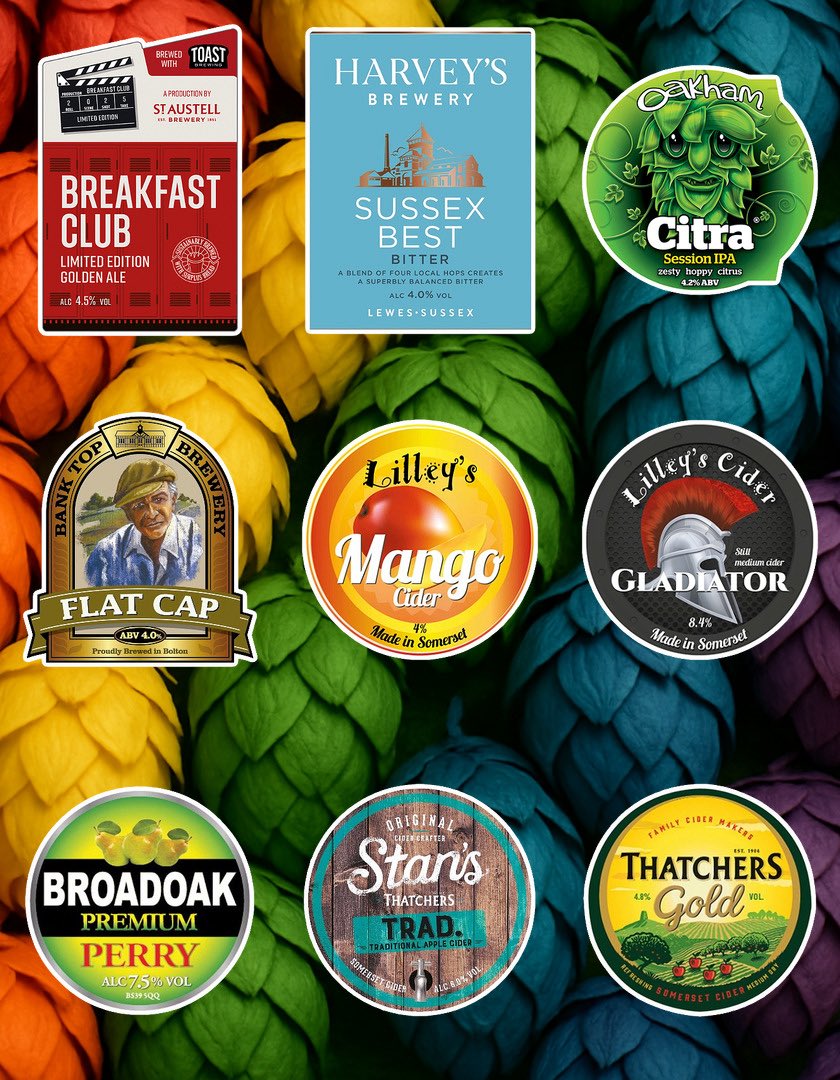 Beer Board: goo.gl/wdNYZ8
<a href="/StAustellBrew/">St Austell Brewery</a> <a href="/Harveys1790/">Harvey's Brewery</a> <a href="/OakhamAles/">Oakham Ales</a> <a href="/BankTopBrewery/">Bank Top Brewery</a> <a href="/lilleyscider/">Lilley's Cider</a> <a href="/FetchTheDrinks/">Fetch The Drinks</a> <a href="/thatchers_cider/">Thatchers</a> 
#RealAleFinder