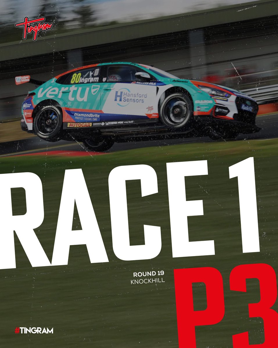 Kicking off the day with a podium, think I owe someone a beer later! 🏆🍻 #EXCELR8Motorsport #TeamVERTU #BTCC #Knockhill