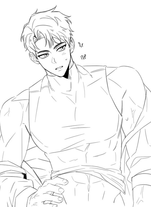 얼굴을 손 많이 볼 예정이긴 하지만.. 어쨌든 결국 그렸습니다... 섹시 재관이