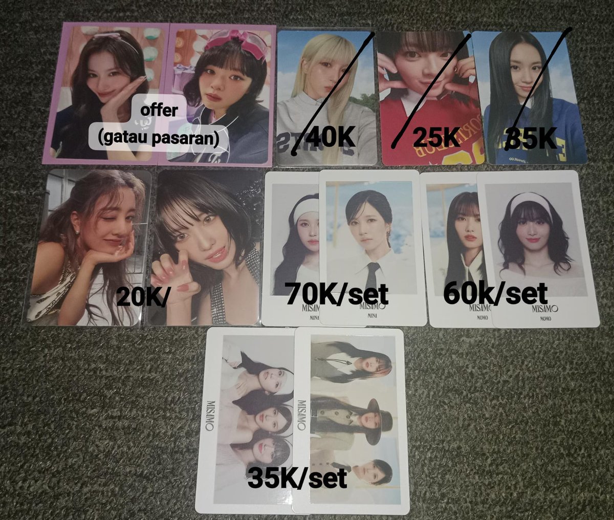 skioasa's tweet photo. wts || want to sell pc twice (clearance sale)
updated (2/2)

dom kaltim, ina
keep event✅
price inc all ✅
payment through 🍊 &amp; tf local bank
can do manual shipping ( pos, jnt, jne, etc) 

t. wts lfb pc twice ina ww nayeon momo sana jihyo mina dahyun tzuyu 트와이스 양도 https://t.co/4bokDIq84L