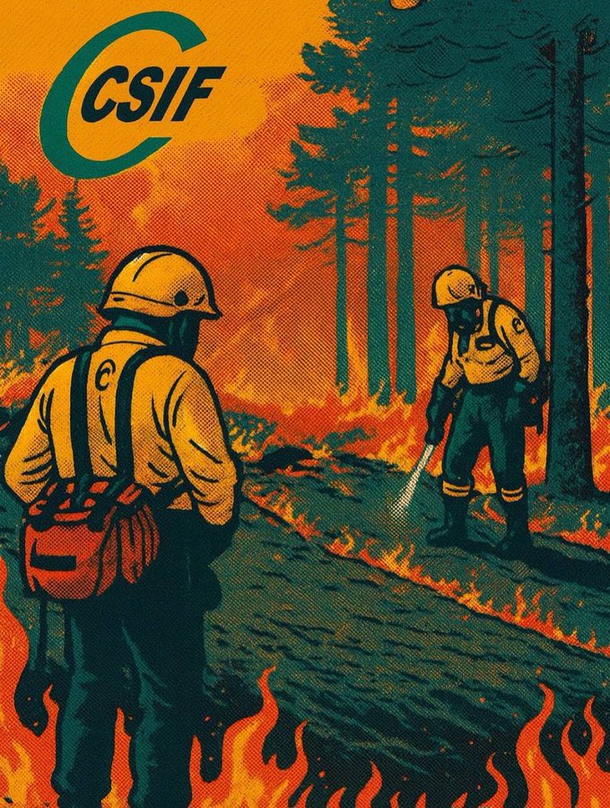 🔥💪 Desde #CSIF a todos los bomberos q están luchando contra el fuego en cada rincón de España: sois fuerza, sois valor, sois ejemplo.
Gracias por proteger nuestras vidas, nuestros hogares y nuestra tierra.  
Hoy más que nunca, vuestro esfuerzo nos inspira. ¡No estáis solos! 💚