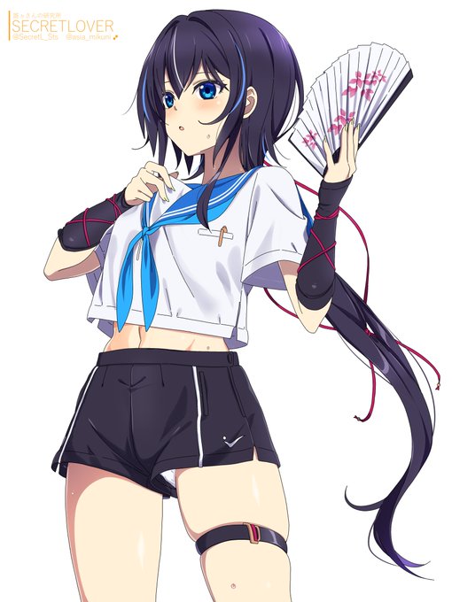 暑い日の若菜観察、完成。ウチの子、姫萩若菜ちゃんも暑そうにパタパタしてます。スカートは無い方が動きやすいし涼しいですね。 