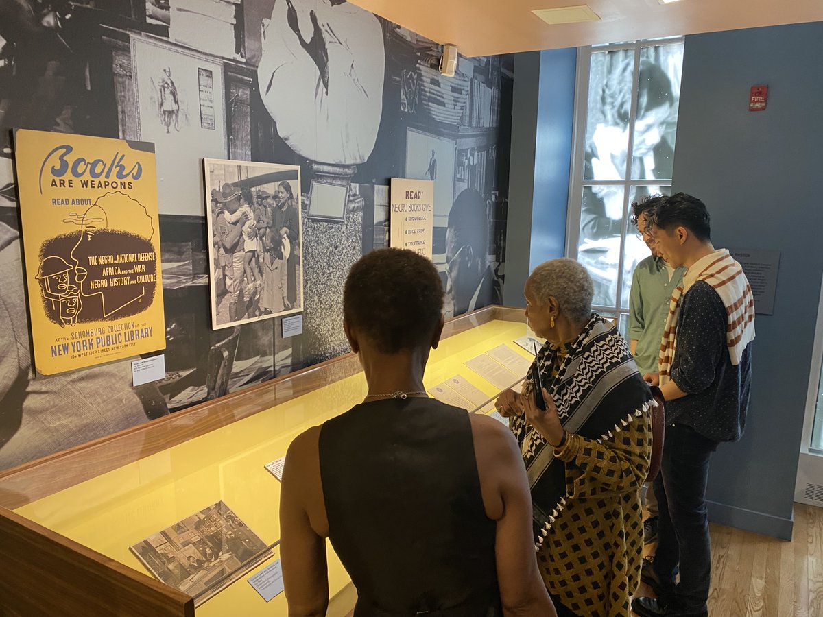 In honor of #HarlemDay, TODAY,  8/17, we’re open from 12–4 PM. Stop by and explore our exhibition “100: A Century of Collections, Community, and Creativity.” Plus, visit the Schomburg Shop. All divisions will be closed. #SchomburgCenter #Schomburg100 #HarlemWeek #HarlemWeek2025