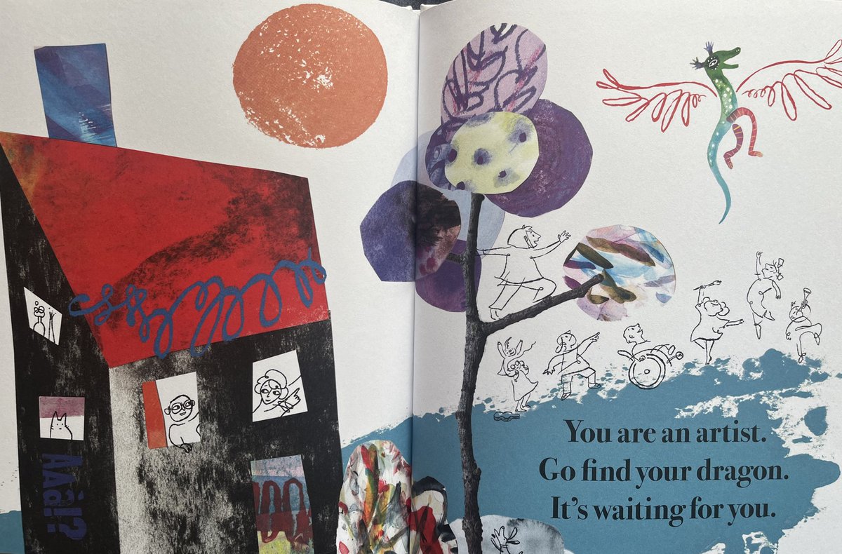smithsmm's tweet photo. “Sometimes You Find A Dragon” by #VivSchwarz is a perfect #Assemblybook . It’s about spotting, thinking creatively and finding your voice and your art
It’s a joyful celebration of expressing yourself and exploring the world around you. #PicturebookPage @WalkerBooksUK https://t.co/zgLaRNVmof
