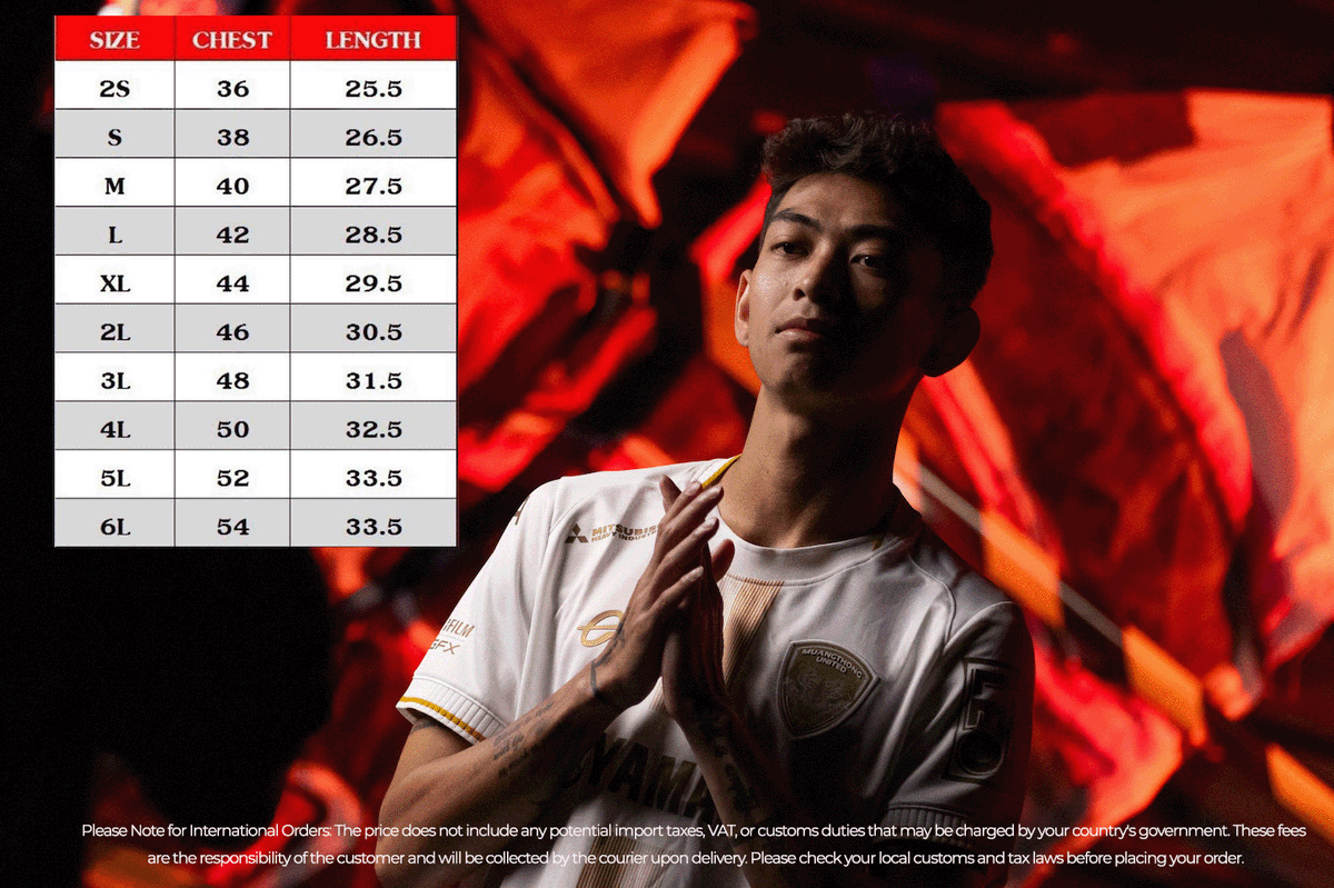 MuangthongUtd's tweet photo. International shipping is live! Get your 2025/26 home & away kits now. Support the Kirins from anywhere in the world ๐
๐ด Red Home: https://t.co/bqx8zCR5f8
โช White Away: https://t.co/oFibb4lJzA
#MTUTD #MuangthongUnited #T1 #Jersey #InternationalSales #OnlyOnX https://t.co/lf4CURglpk