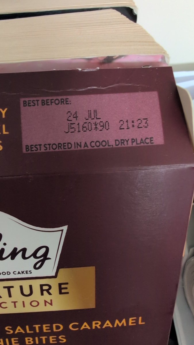 FrieryLaura's tweet photo. @Morrisons bought some Mr Kipling cakes last week and noticed they went out of date on the 24th July 🙈😬 https://t.co/bVRrYQf5ey