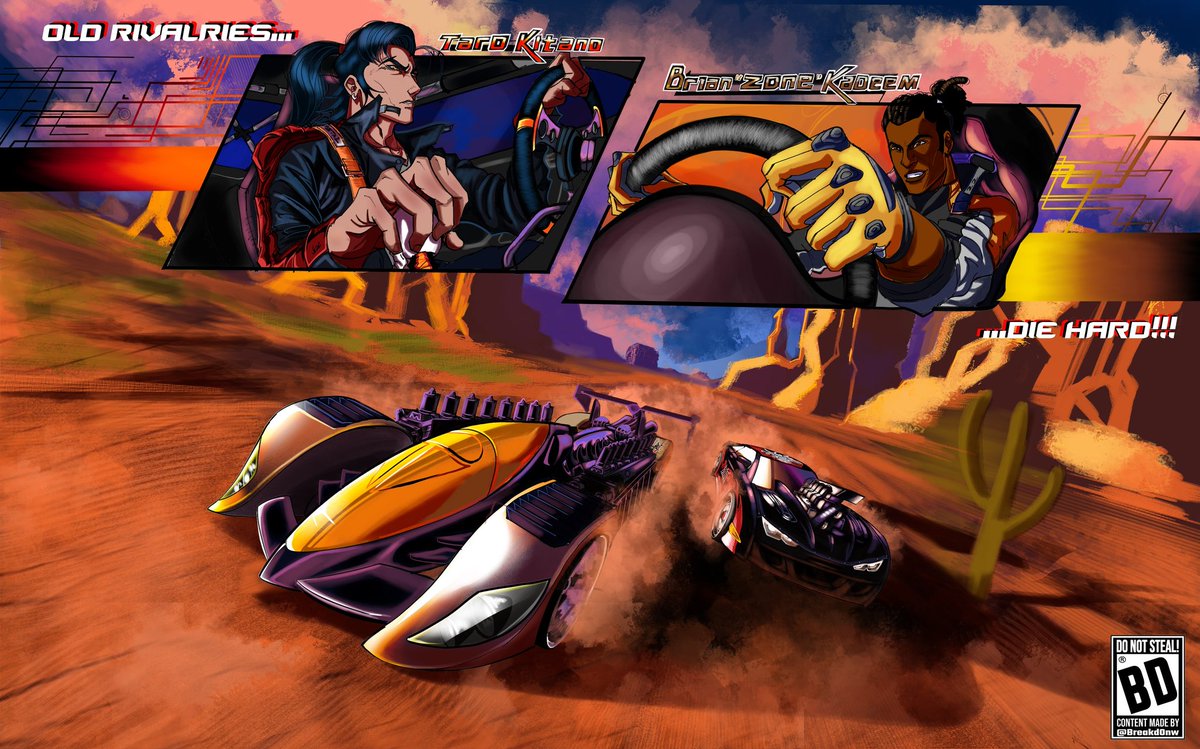 Breakd0nw's tweet photo. Old rivalries die hard
#Acceleracers #hotwheels #worldrace #highway35 #Fanarts #alternativeuniverse https://t.co/rDiz9eyCq8