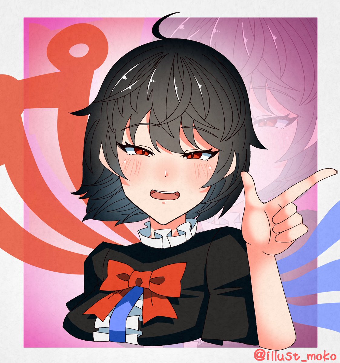 ぬえ描きました。
  #東方Project #封獣ぬえ #絵描きさんと繋がりたい #絵柄が好みって人にフォローされたい