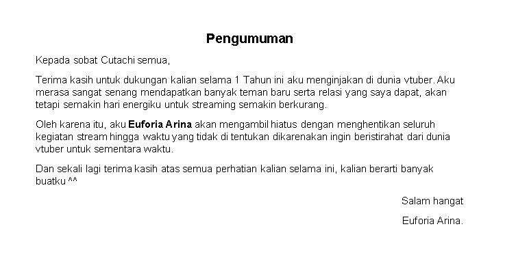 Euforia Arina tweet media