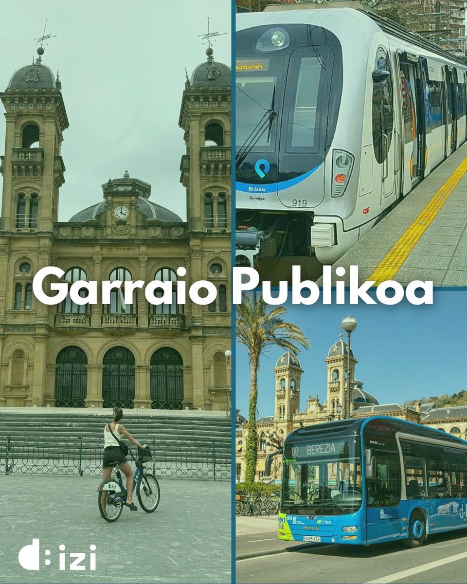 DBIZI-rekin mugitzea ez da soilik bizikletan joate
 Donostia garbiago, irisgarriago eta hobeto konektatuago baten aldeko konpromiso kolektiboaren parte den garraio publiko bat erabiltzea da.
 Topo, busa, DBIZI... ibilbide desberdinak, helmuga bera: bere burua zaintzen duen hiria