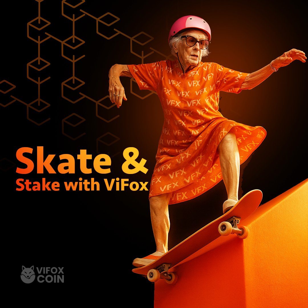 ViFoxCoin's tweet photo. Who said staking is only for the young? 😎🛹
Soon you’ll stake VFX and let your rewards roll in 💰
Balance, style & growth—that’s the ViFox way 🚀
💬 Comment “SKATE” if you’re ready!
#ViFox #VFXCoin #SkateAndStake #CryptoWithStyle https://t.co/W0pukfrstE