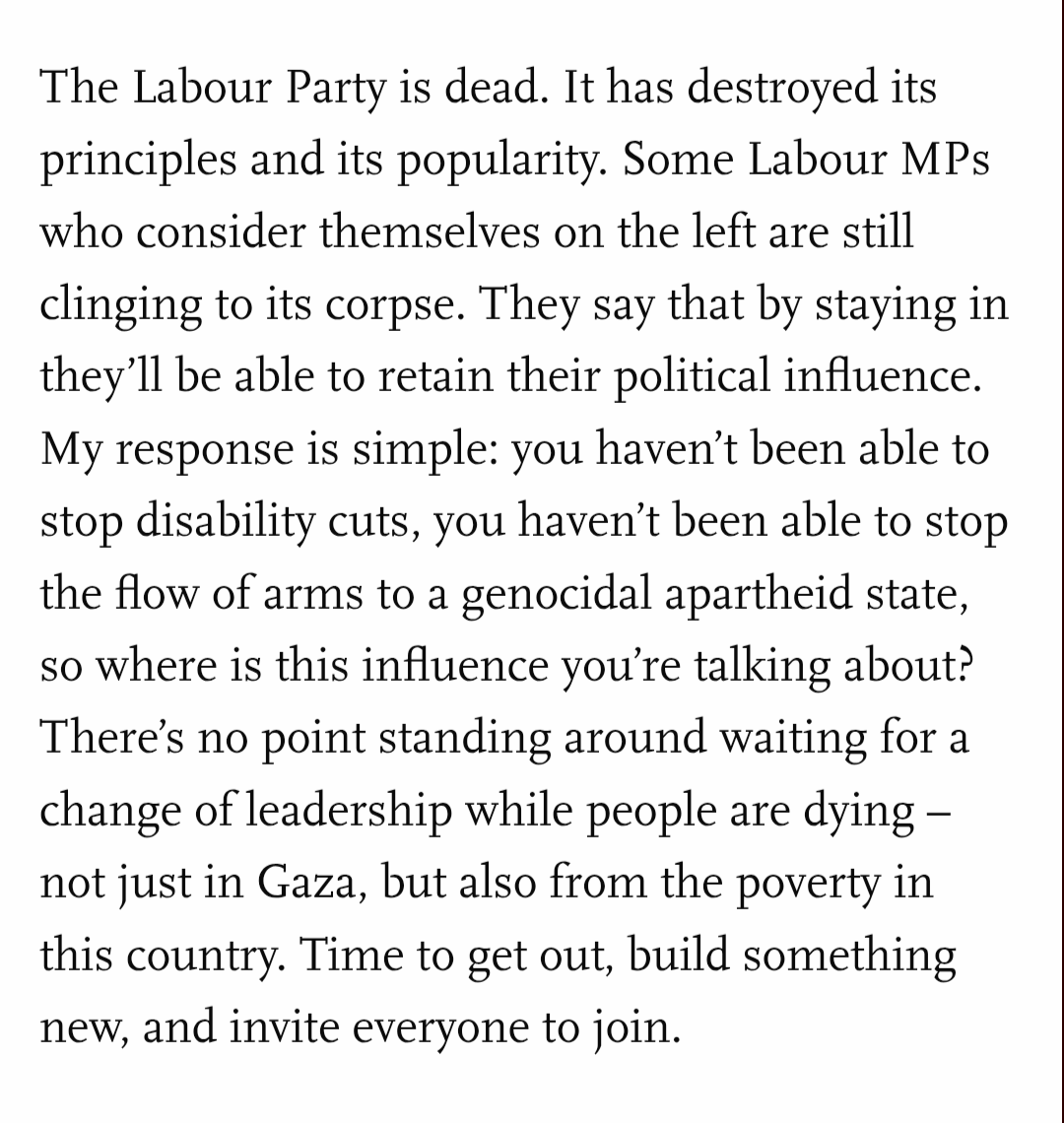 ontologoff's tweet photo. She's so real for this! And rightly calls out the romanticisation of the Corbyn years in a clear-eyed manner. https://t.co/aYDbAwy82B