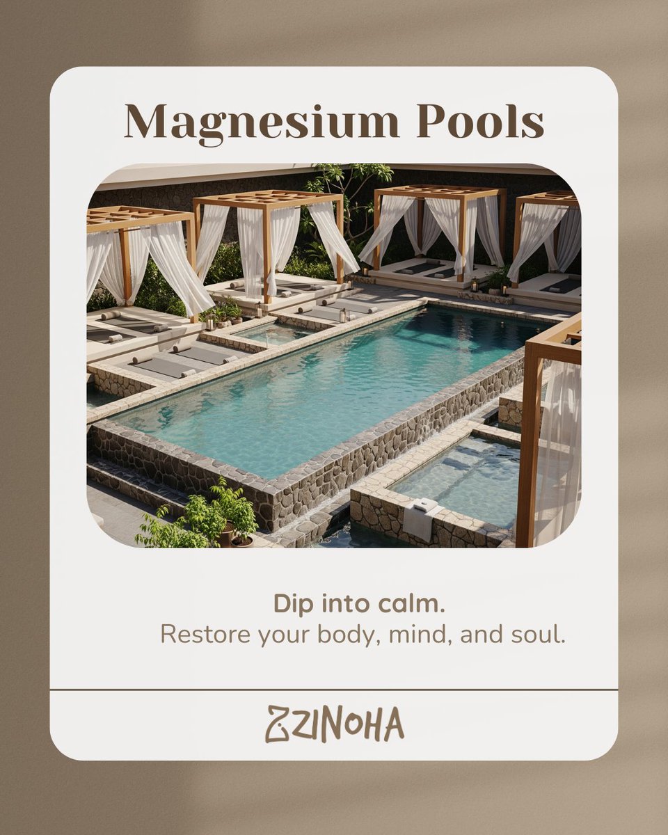 ZinohaLife's tweet photo. Ready for a reset? Our magnesium pools are designed to help you de-stress and restore. It's more than just a dip—it's a complete rejuvenation for your body and mind.

Find your calm at Zinoha.

Zinoha hai to bharosa hai.

#IndependenceDay #Zinoha #ZinohaLife #ZinohaVibes #buildingSindhudurg  #CoastalLiving #SustainableHomes #livewithnature #SindhudurgPlots #Zinohahaitohbharosahai #ज़िनोहाहैतोभरोसाहै
