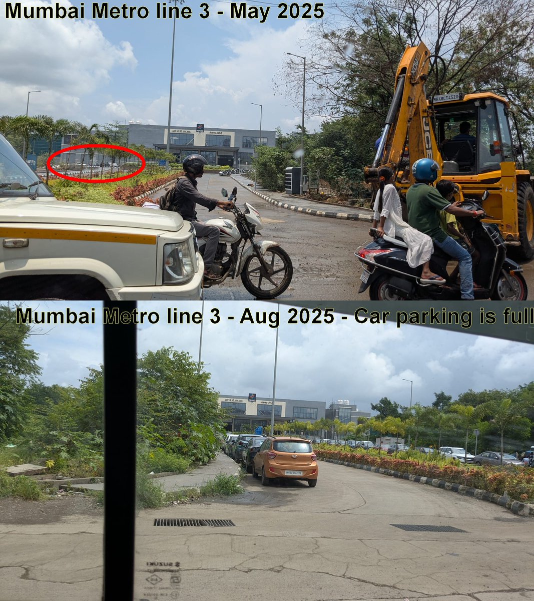 amit3d's tweet image. Car parking becomes full at Aarey-JVLR metro station after phase 2 (BKC to Worli) is opened. Phenomenal change. Powai/Andheri to BKC would be opting for this route