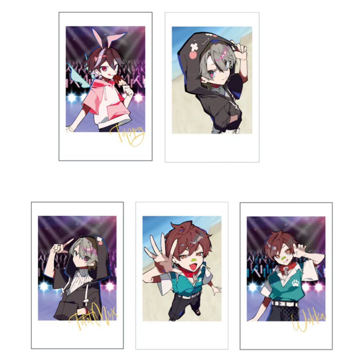 omochi_geti's tweet photo. 【交換希望】
CRフェス 2025 CRFES CR Crazy Raccoonチェキ風カード

譲:画像1枚目👹 🍣🌙 🐴 🦷
求:画像2枚目🐰🧚‍♂️ ➕ 🐶🐾(上段優先)

〇郵送、会場での交換可能
〇💛:ホロ
〇👹は➕との交換優先、🐶🐾は緩募のためお返事に時間いただく可能性あります
〇ホロ⇔ノーマルも検討
お気軽にお声掛け下さい https://t.co/G2mU43TLQk