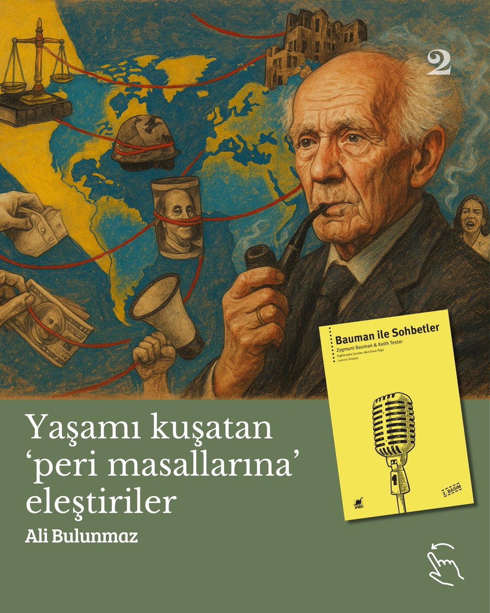 Keith Tester’ın Zygmunt Bauman ile gerçekleştirdiği uzun söyleşi "Bauman ile Sohbetler" düşünürün, tüketim, piyasa, bireysellik ve toplumsallık görüşlerini sıraladığı yanıtlardan oluşuyor.

✍🏼 Ali Bulunmaz’ın yazısı…

2yaka.org/yasami-kusatan…