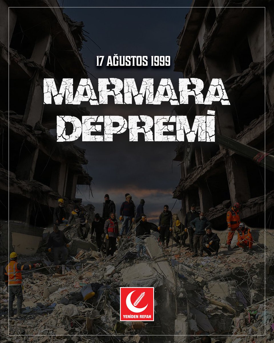 17 Ağustos Marmara Depremi’nde hayatını kaybeden kardeşlerimizi rahmetle yâd ediyor, yakınlarına sabırlar diliyorum. Aziz milletimize bir daha böyle acılar yaşatmamasını Cenab-ı Allah’tan niyaz ediyorum.