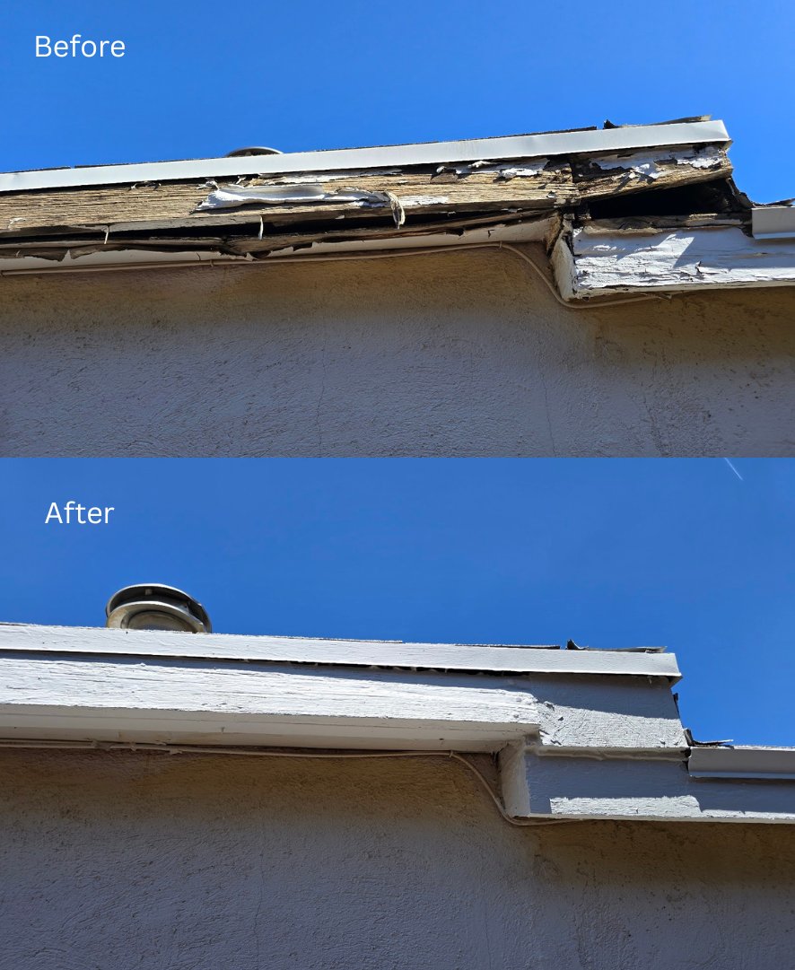 RealChadRoberts's tweet image. The VA appraisers don’t like peeling paint on roof eaves. 
It’s amazing how smoothly things can go when you bring in trusted professionals.