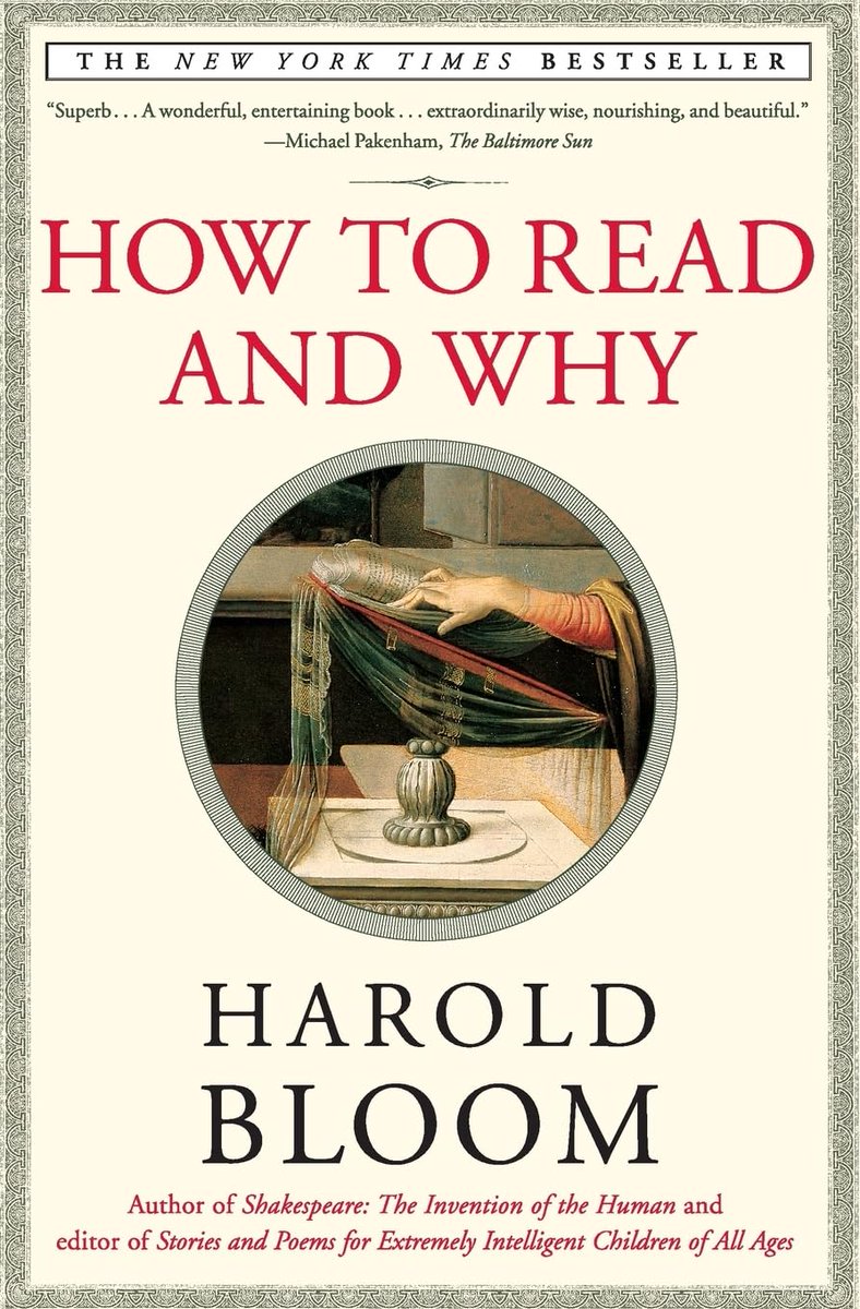HeyJudeNotJudy (Jude Hopkins) (@heyjudenotjudy) on Twitter photo "You can read merely to pass the time, or you can read with an overt urgency, but eventually you will read against the clock" — Harold Bloom, "How to Read and Why"
#SundaySentence "You can read merely to pass the time, or you can read with an overt urgency, but eventually you will read against the clock" — Harold Bloom, "How to Read and Why"
#SundaySentence