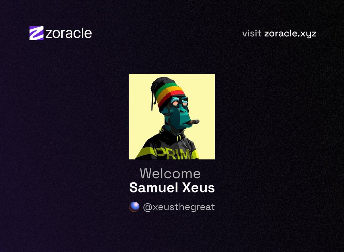 Zoracle (@usezoracle) on Twitter photo 🚨 Big News 🚨
We just onboarded <a href="/SamuelXeus/">Xeusthegreat (♟,♟)</a>, one of Africa’s biggest crypto voices to Zora!
👉 Check his profile
zora.co/@xeusthegreat
Trade on V2 here:🔗 v2.usezoracle.xyz/token/0x52d910…
But that’s not all…
We’re also unveiling Zoracle V2 🎉
✨ What’s New in V2:
1️⃣ Smarter token 🚨 Big News 🚨
We just onboarded <a href="/SamuelXeus/">Xeusthegreat (♟,♟)</a>, one of Africa’s biggest crypto voices to Zora!
👉 Check his profile
zora.co/@xeusthegreat
Trade on V2 here:🔗 v2.usezoracle.xyz/token/0x52d910…
But that’s not all…
We’re also unveiling Zoracle V2 🎉
✨ What’s New in V2:
1️⃣ Smarter token