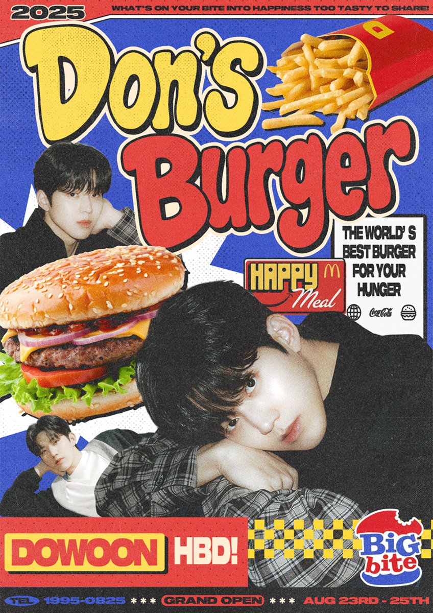dwbam_'s tweet photo. ┌─────────┐
            돈이네 버거
└─────────┘
　　૮ • ·̫ • ა ||
　     /　 つ Φ
 
🍔08.23 - 25 
🍟스페이스원 버거

RT추첨을 통해 두분께 선물을 드립니다 💕

 #도운 #데이식스 #DOWOON #DAY6
#돈이네_버거 https://t.co/nUGk6dxAcf