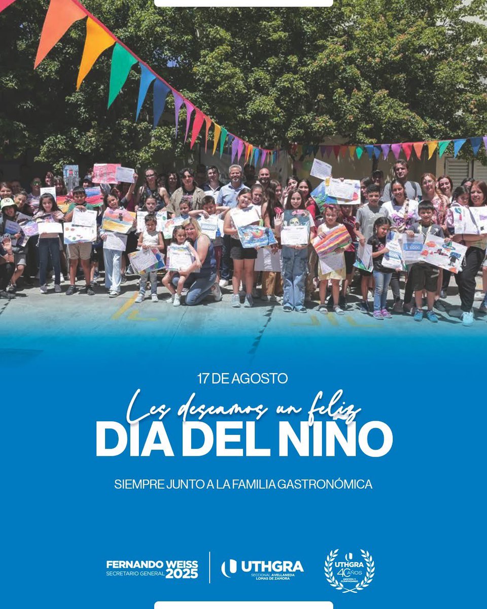 Siempre junto a la familia gastronómica, acompañándolos en cada etapa de su vida..

#UTHGRAAvellenda les desea un muy Feliz Día del Niño