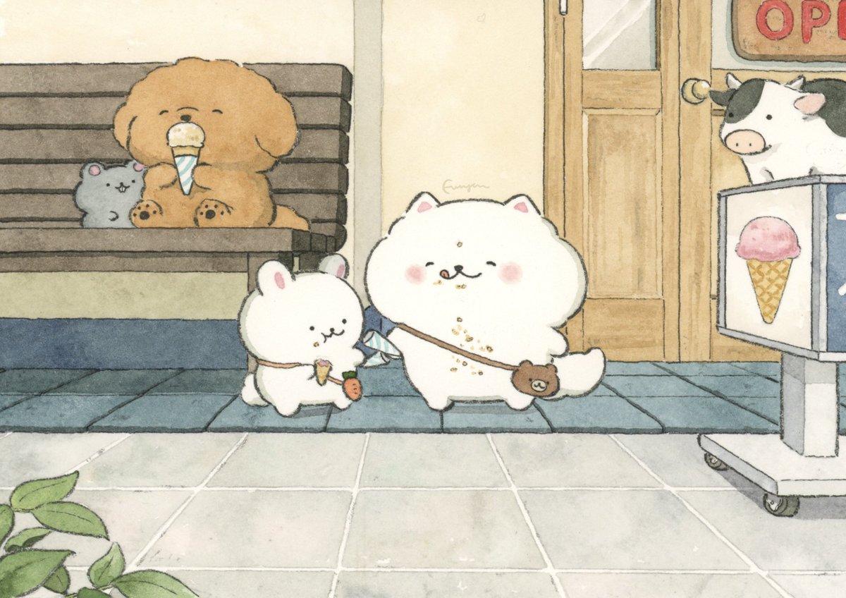 ぽんちゃんのいちにち ふるやん 直筆イラスト入りサイン本 シュリンク未開封品 ぽんちゃんのいちにち ふるやん 直筆イラスト入りサイン本