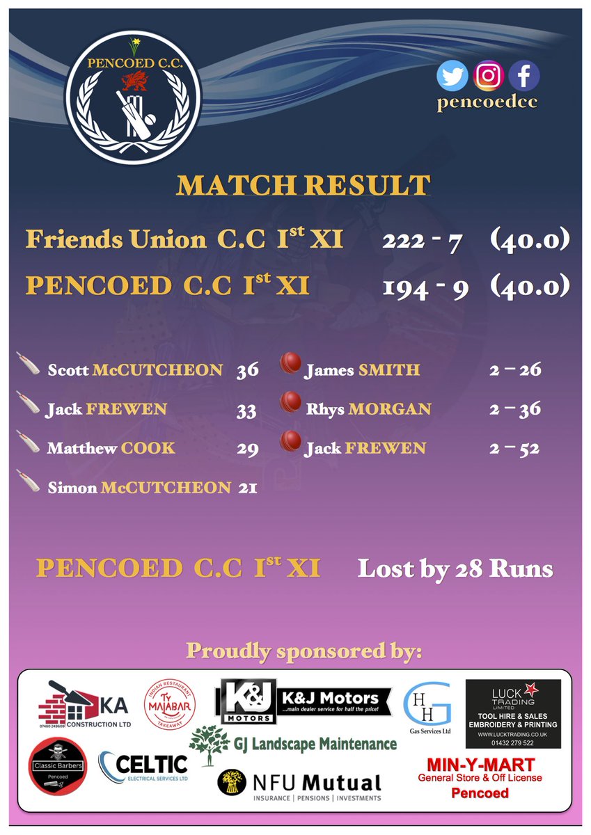 Pencoed C.C tweet media