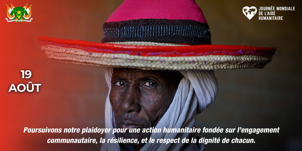 Ne manquez pas la Journée mondiale de l’Aide humanitaire !

📅 19 août 2025, 8h30
📍 Centre Mahatma Gandhi, Niamey

Expos, slam, chorale, rencontres &amp; opportunités. 

Un rendez-vous pour découvrir, échanger et vous connecter avec le monde des humanitaires !