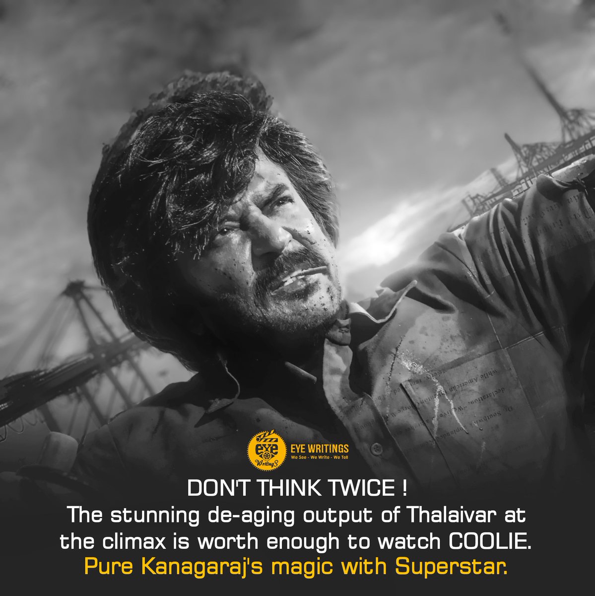 EyeWritings's tweet photo. One of #Coolie’s biggest wins is its astonishing de-aging work—#LokeshKanagaraj presents a young #Thalaivar like never before. Even in a short duration, it shifts audience perception and saves the film’s overall reception. Pure directorial magic loaded with mass appeal. https://t.co/cqJpEaRRbc
