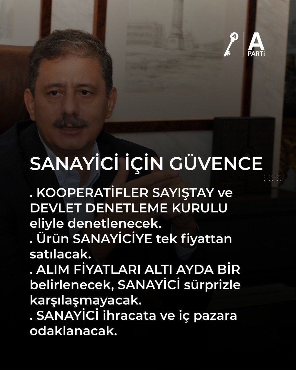 ÜRETEN MUTLU, 
TÜKETEN MUTLU TÜRKİYE..
<a href="/yavuzagiraliog/">Yavuz Ağıralioğlu</a> <a href="/anahtarparti/">Anahtar Parti</a> <a href="/hhuseyindemiroz/">Hasan Hüseyin Demiröz</a> 

#ÇiftçiKazanıncaTürkiyeKazanır
#KooperatifGücü
#ÜretenTürkiye
#TarımdaBirlik

#GüvenceliSanayi
#PlanlıÜretim
#ÜretenSanayi
#GüçlüKooperatif