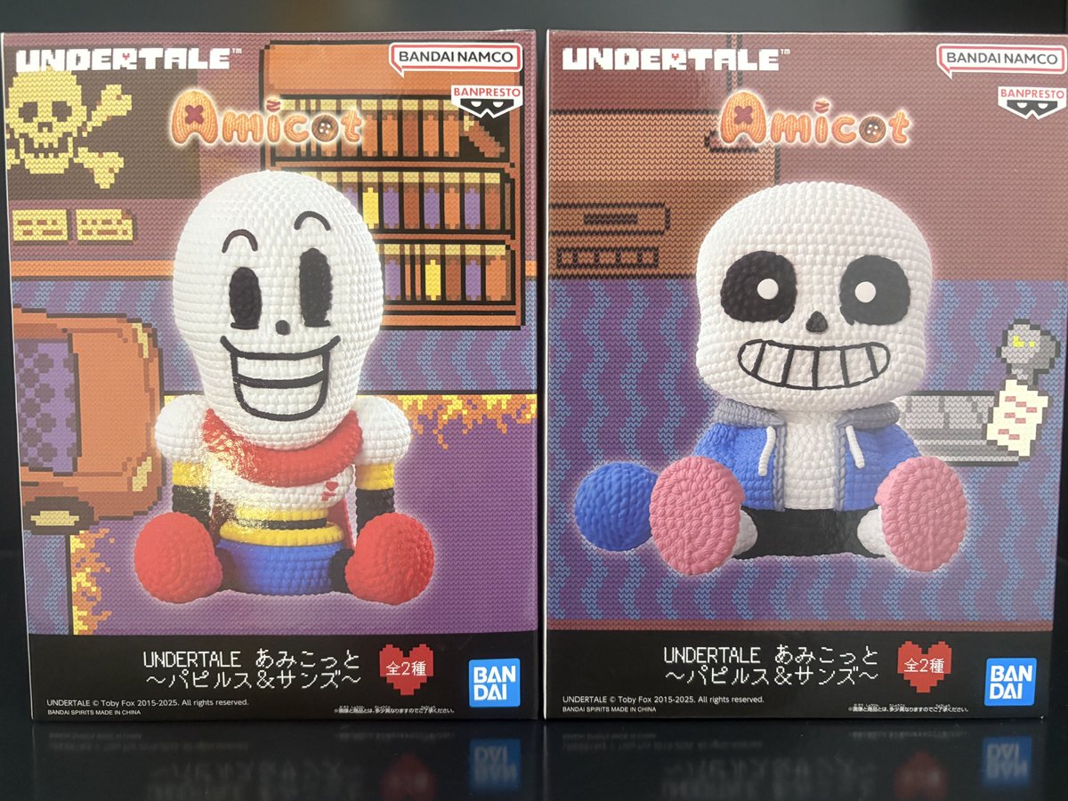 UNDERTALE アンダーテール あみこっとパピルス ＆ サンズ 全2種