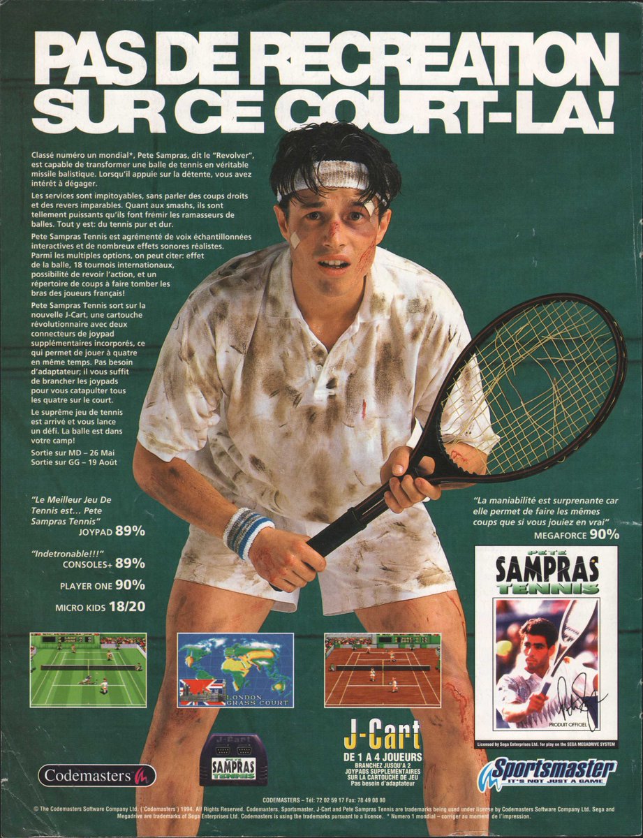 AllmightoFranky's tweet photo. La publicité papier du jour,bonjour!Pubs récup dans les pages d'un #MegaForce de 1993!Le #gamegenie sur #Megadrive pour tricher en toute détente,#IndianaJones et la dernière croisade,#T2 the Arcade Game et #PeteSampras Tennis!#retro #retrogaming #oldschool #culturepub #80s #90s https://t.co/OIRBUDVFDX