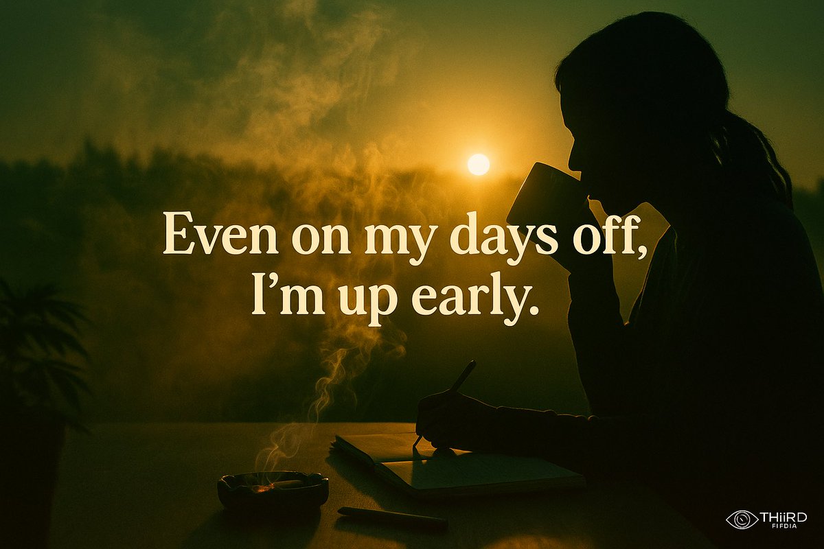 THiiRD__'s tweet photo. Even on my days off I’m up early. 🌅
Discipline > motivation.
That’s how you win long-term.
#StayHighStaySharp https://t.co/wtwY9D69PQ