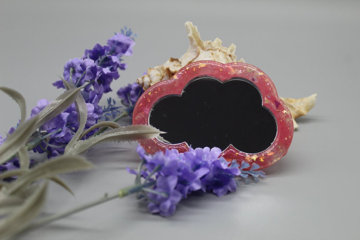 Cloud Mirror, Resin Pocket Mirror, Cloud Pocket... - Folksy folksy.com/items/8543583-… #newonfolksy