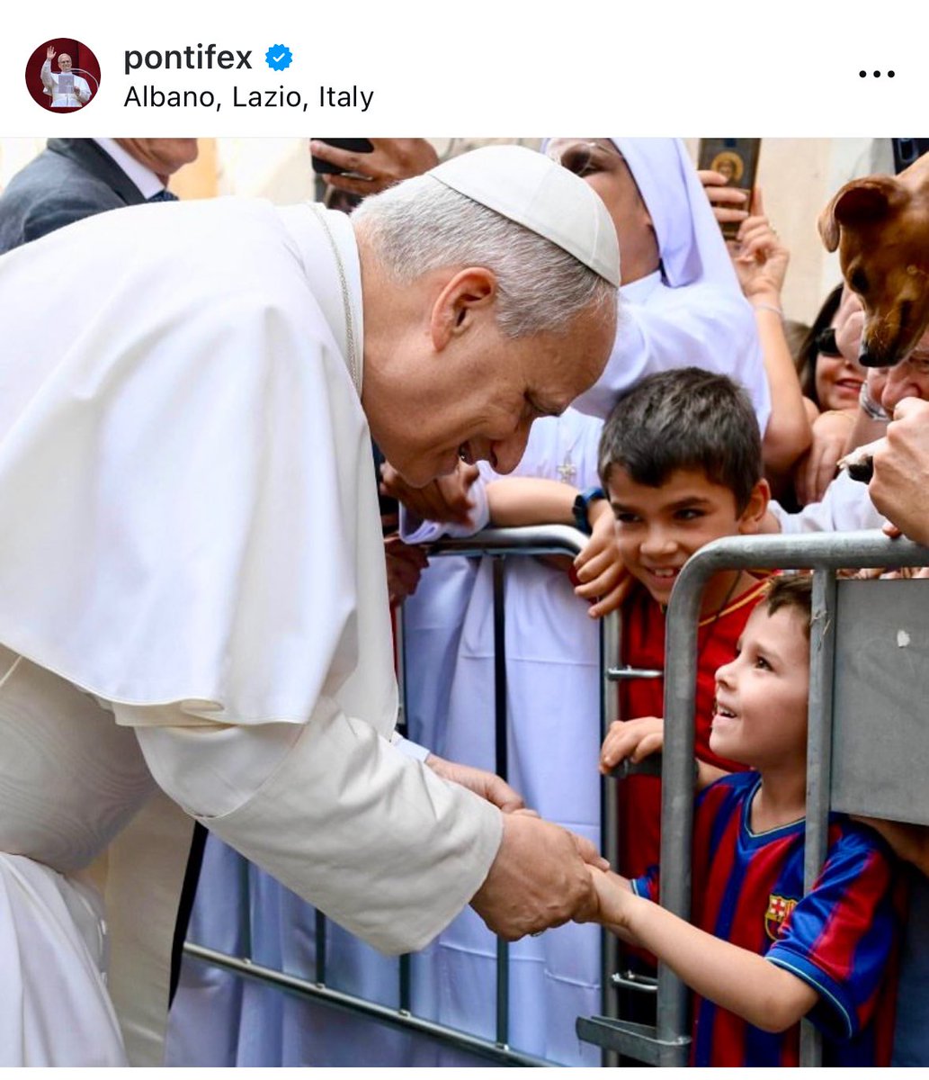 Molt bé Sant Pare👏❤️🙏 
Visca el Barça 💯 ⁦<a href="/FCBarcelona_cat/">FC Barcelona</a>⁩ ⁦<a href="/Pontifex/">Pope Leo XIV</a>⁩