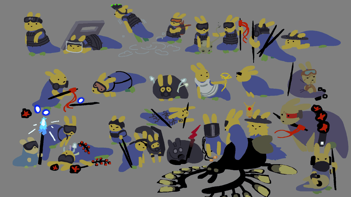 CaligMaria's tweet photo. I drew these slugcats long ago https://t.co/ZuXu6cGCS5