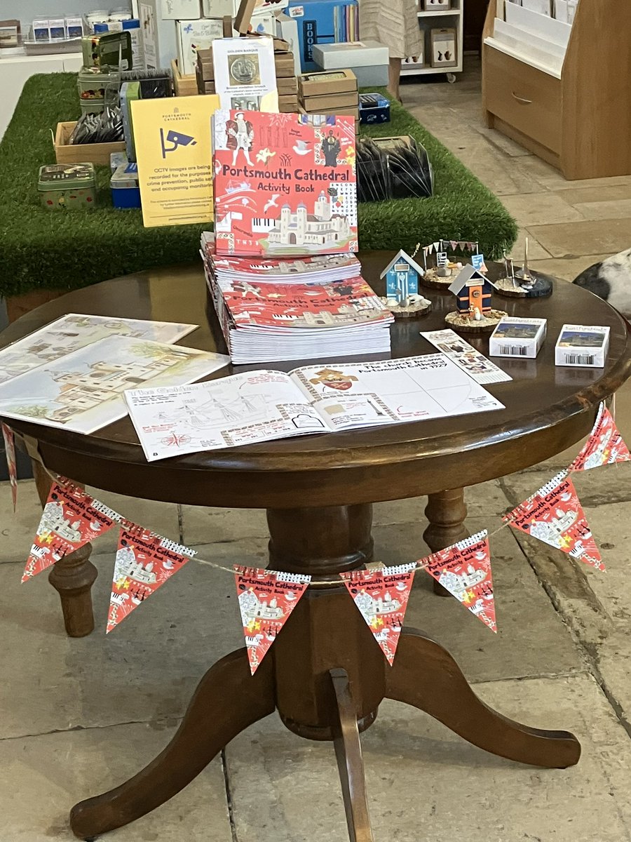 In Portsmouth and Southsea, visited <a href="/PortsmouthCath/">Portsmouth Cathedral ☩</a> and it was brilliant to see Medway’s own <a href="/designbyesther/">Designed by Esther</a> new products on sale - picked up a postcard or two! 

#ProudToBeMedway