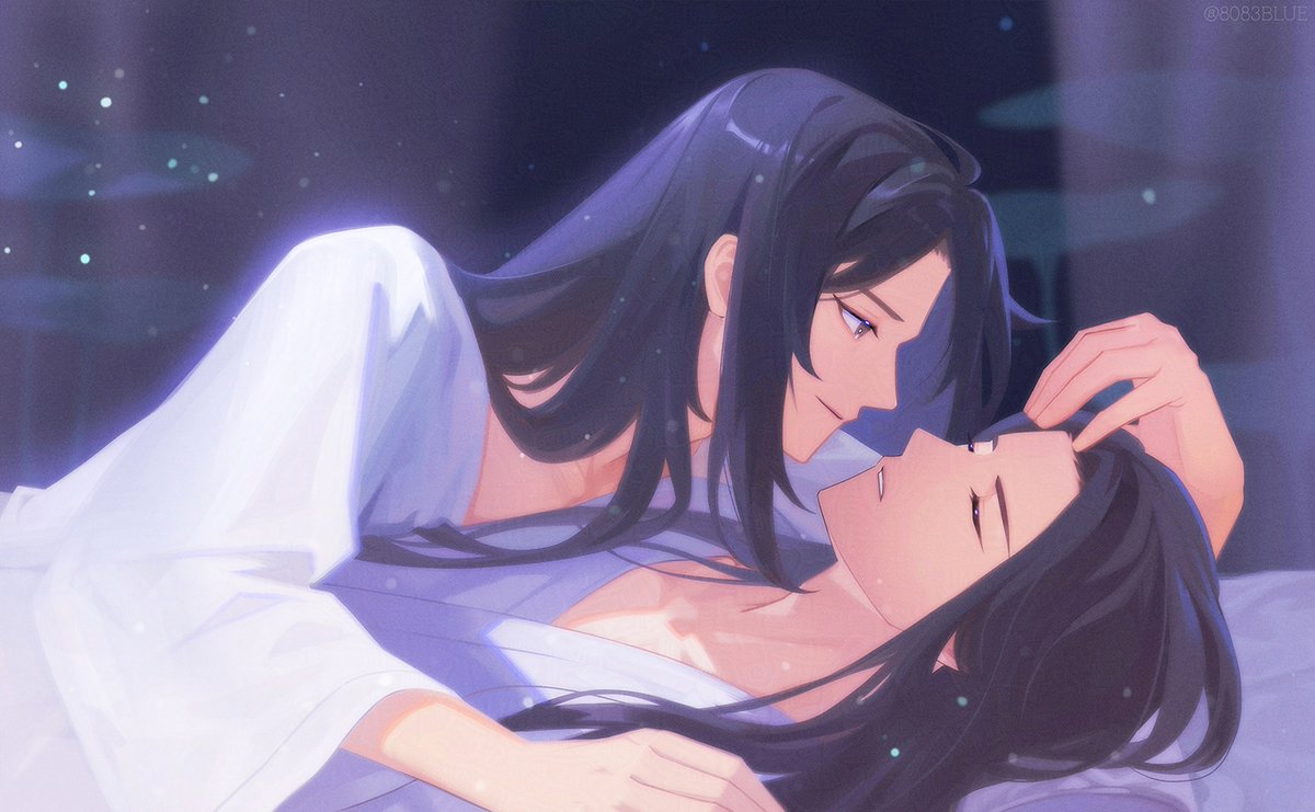 8083BLUE's tweet photo. #魔道祖師 
#MDZS  
#忘羡 
남잠 일어나봐, 달이 아름다워 https://t.co/WQgjM2GGcL