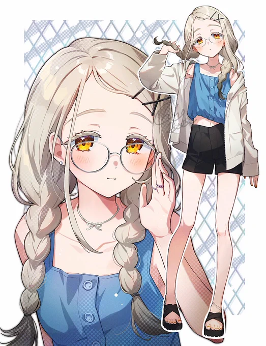 三つ編みメガネ広ちゃんの妄想 #学マスFA #篠澤広