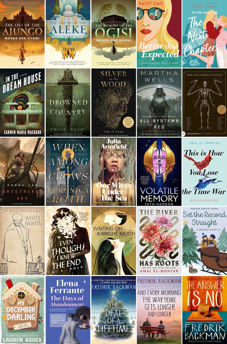 kqteharker's tweet photo. i took some liberties with how long the books i considered short are, but yeah. short stories/novellas that i've read and enjoyed https://t.co/XRWjN4vLZE