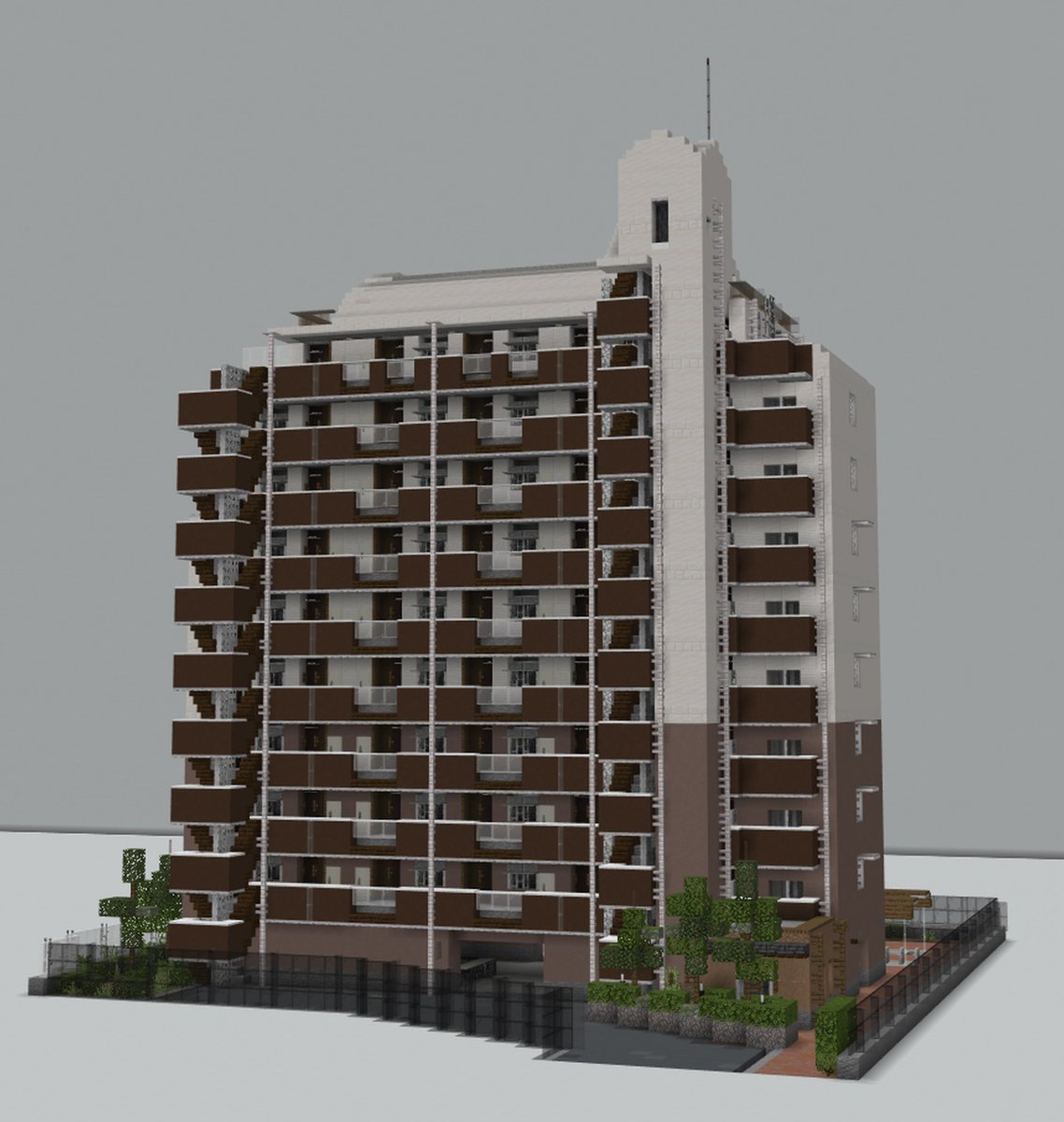 マンション
 #味噌汁市  #Minecraft  #minecraft建築コミュ