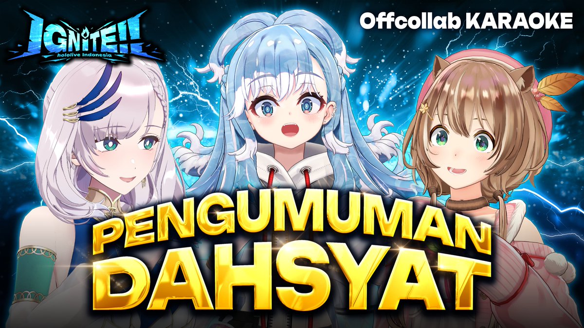 hololive Indonesia (@hololive_id) on Twitter photo 🎉Offcollab Karaoke Night di holoID IGNiTE sama Risu, Reine dan Kobo 🎉
🐿️🦚☔ Starts now! 🐿️🦚☔
🔽Stream disini🔽 
youtube.com/live/H1peSEH_K…
⚡#holoID_IGNiTE⚡ 🎉Offcollab Karaoke Night di holoID IGNiTE sama Risu, Reine dan Kobo 🎉
🐿️🦚☔ Starts now! 🐿️🦚☔
🔽Stream disini🔽 
youtube.com/live/H1peSEH_K…
⚡#holoID_IGNiTE⚡