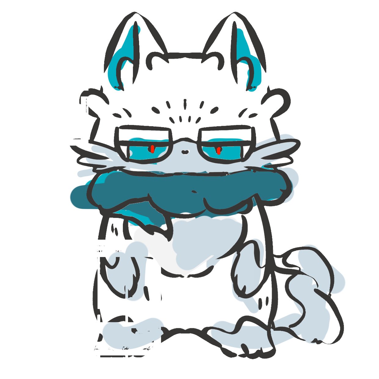 more-cats もあねこ ハイロ あいす 蓄光 ソフビ more-cats もあねこ ハイロ あいす ソフビ万博 玩具万博 more