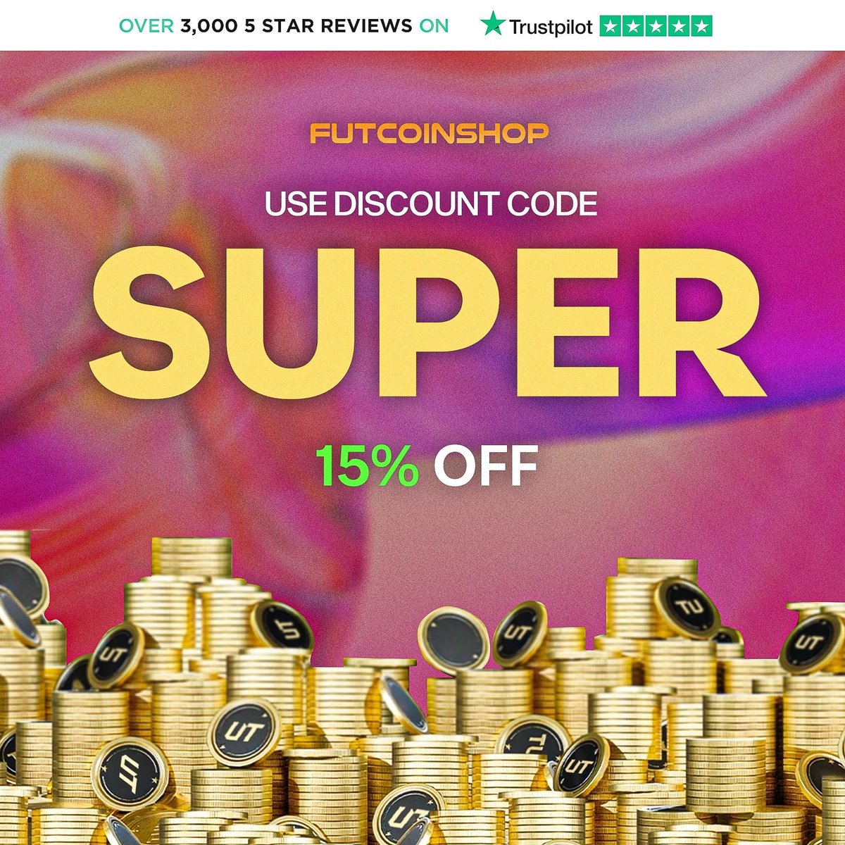 FUTCoinShop's tweet photo. 🚨 SUPER SUNDAY IS HEREEE! 🔥🔥🔥

Use code Super for 15% off ✅

The best place to buy FC25 coins 🤝

Order Now! ➡️ https://t.co/xkIq3v9Op0 https://t.co/KEvtSMMav2