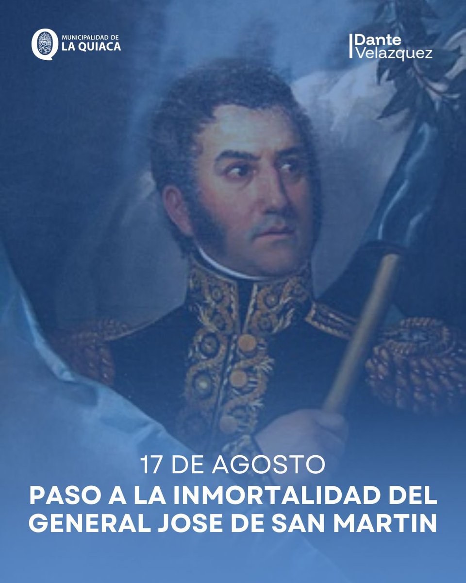 🇦🇷 17 de agosto – Paso a la Inmortalidad del General José de San Martín

Hoy recordamos al Padre de la Patria, al Libertador de medio continente, al hombre que dedicó su vida a que nuestros pueblos vivieran en libertad.
Su ejemplo no fue solo el de la espada, sino también el de