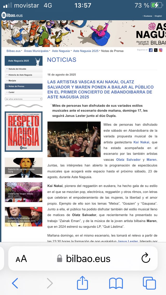 Sorprendentemente, a estas horas la noticia sigyactiva en la web