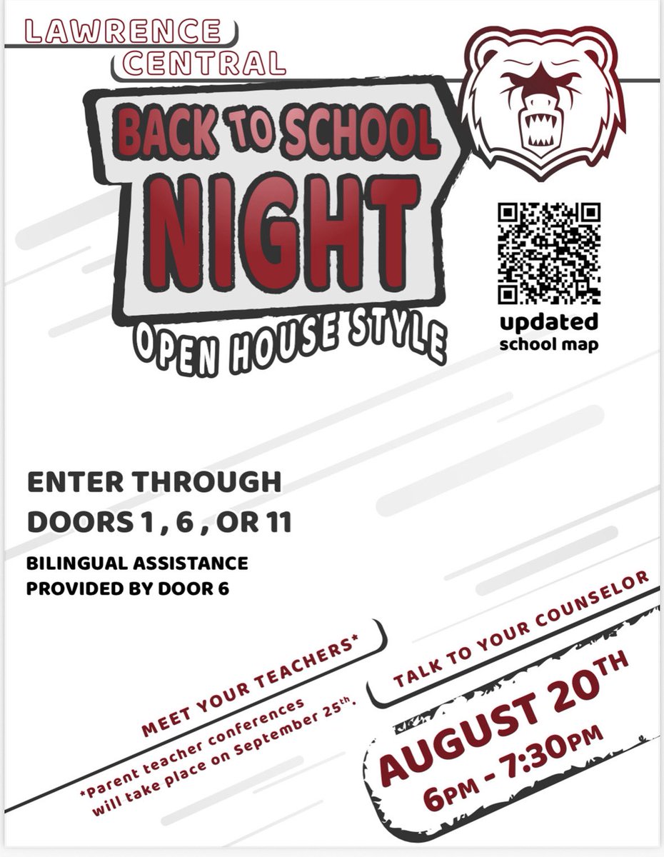 LC Freshmen School (@freshmanlc) on Twitter photo Back To School Night is this Wednesday! Come out from 6p.m. - 7:30p.m. and meet teachers and walk your son/daughter’s schedule! This is a great opportunity to get a brief overview of the course and see classrooms! 🐻🔥<a href="/LCHSBears/">Lawrence Central</a> <a href="/ltgoodnews/">LT Schools</a> <a href="/geistmag/">Geist Magazine | Towne Post</a> Back To School Night is this Wednesday! Come out from 6p.m. - 7:30p.m. and meet teachers and walk your son/daughter’s schedule! This is a great opportunity to get a brief overview of the course and see classrooms! 🐻🔥<a href="/LCHSBears/">Lawrence Central</a> <a href="/ltgoodnews/">LT Schools</a> <a href="/geistmag/">Geist Magazine | Towne Post</a>