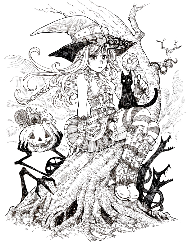 #ペン画が好き 
最近は描けていませんが、白い紙にミリペンでちまちまと描くのも好きです。
あと、細かく描かれたペン画作家さんの作品を見るのも好きです。